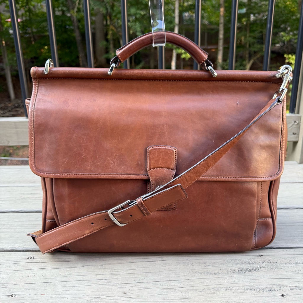Coach Vintage Barclay Saddle Brown Briefcase Laptop Bag